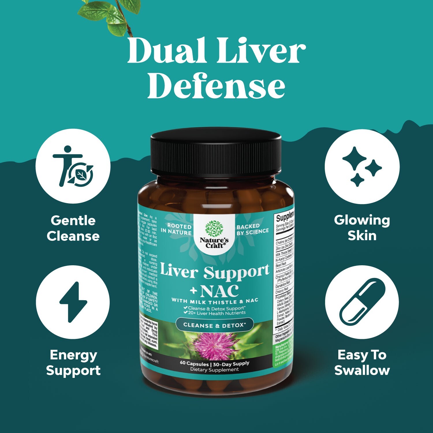 Liver Support Supplement with NAC – Herbal Liver Supplement with NAC