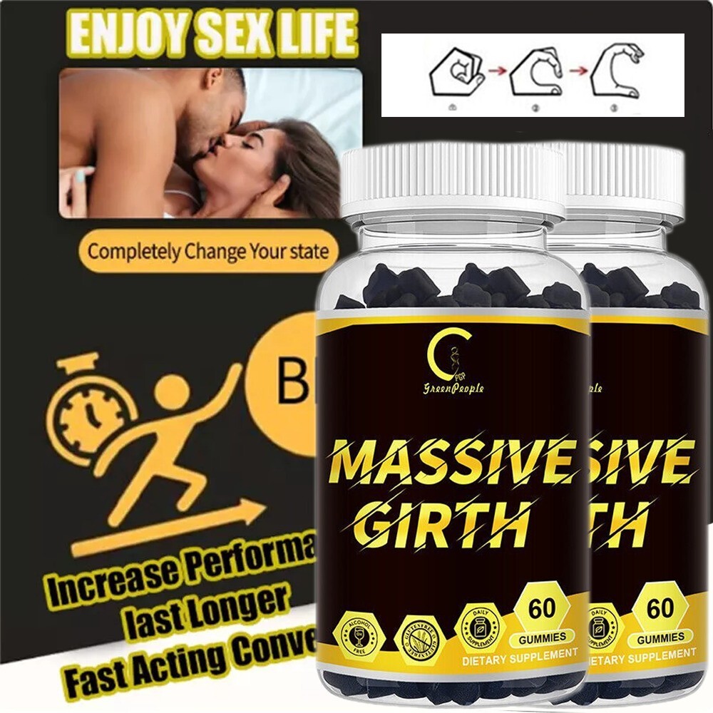 Massive Girth Gummies, Grow Naturally Enlarge Male Enhancing Supplement