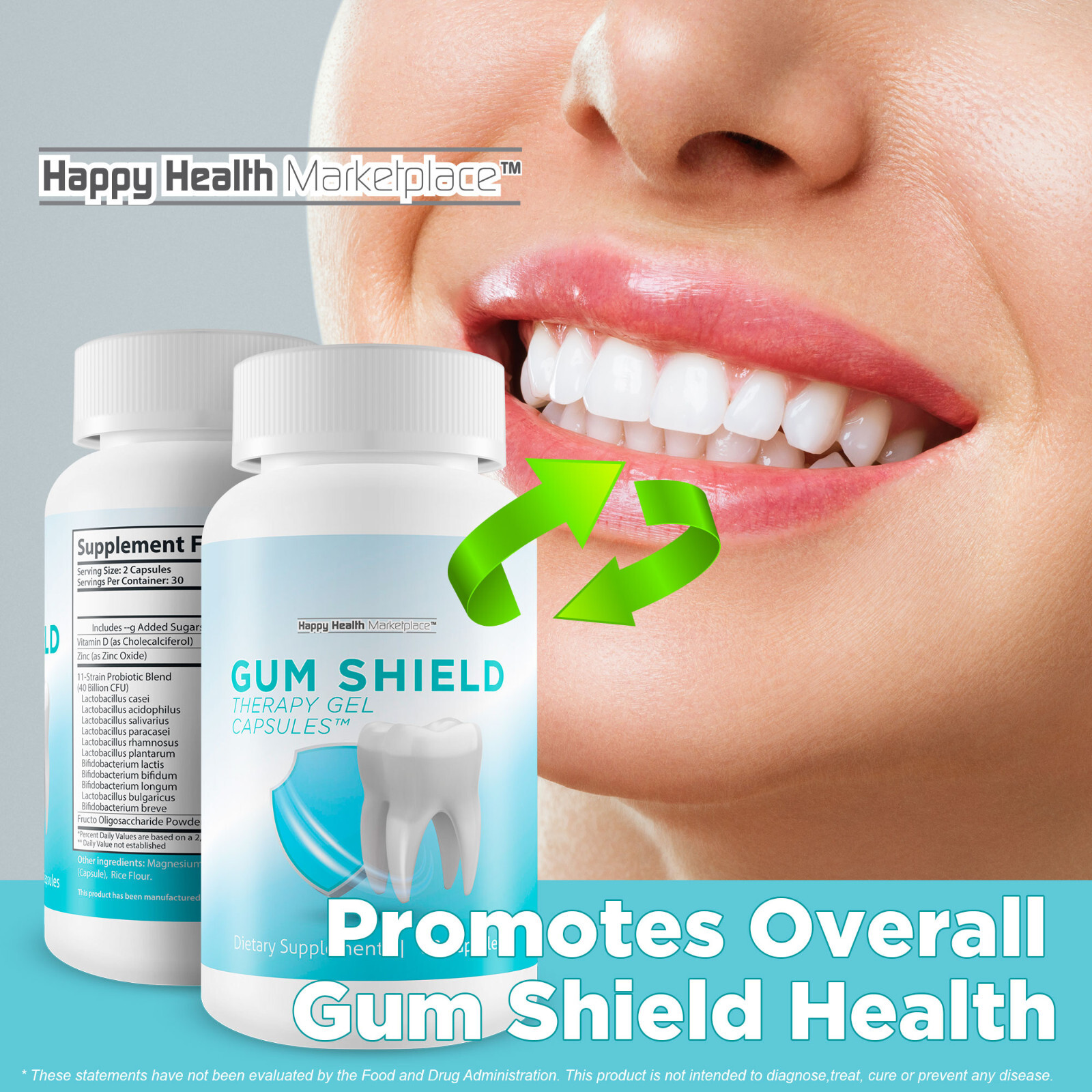 Gum Shield Therapy Gel Capsules – Our Best Oral Probiotics for Teeth and Gums