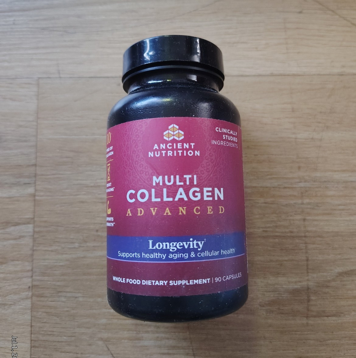 Ancient Nutrition Multi Collagen Advanced Longevity Capsules 90 Healthy Aging