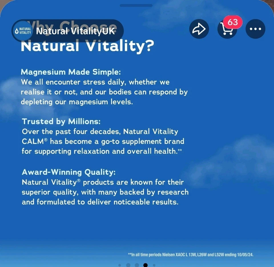 Natural Vitality Calm Magnesium Powder 400g Raspberry Lemon Relax Drink
