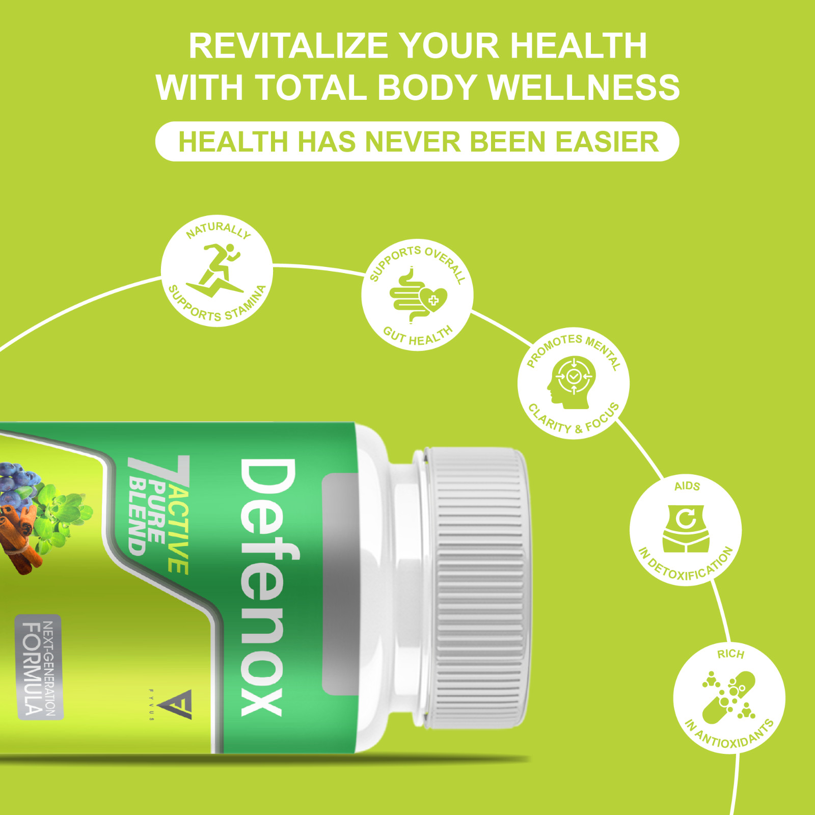 (2 Pack) Defenox Weight Management Support, Defe Nox Supplement (120 Capsules)
