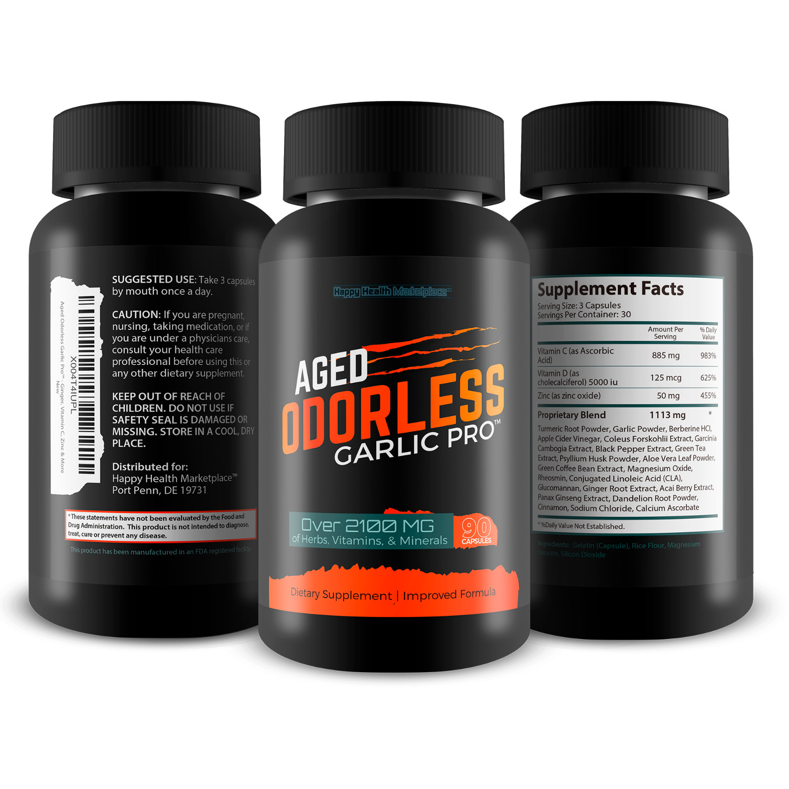 Aged Odorless Garlic Pro – Our Best Aged Garlic Supplements – Odorless Formula