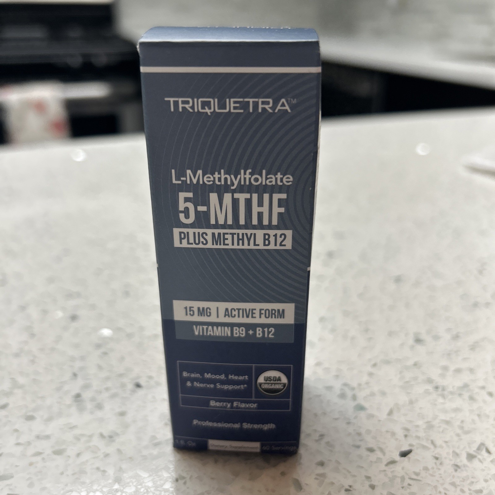 Triquetra L-Methylfolate (15 mg) Plus Methyl-B12 60 Servings Exp. 09/2027 New