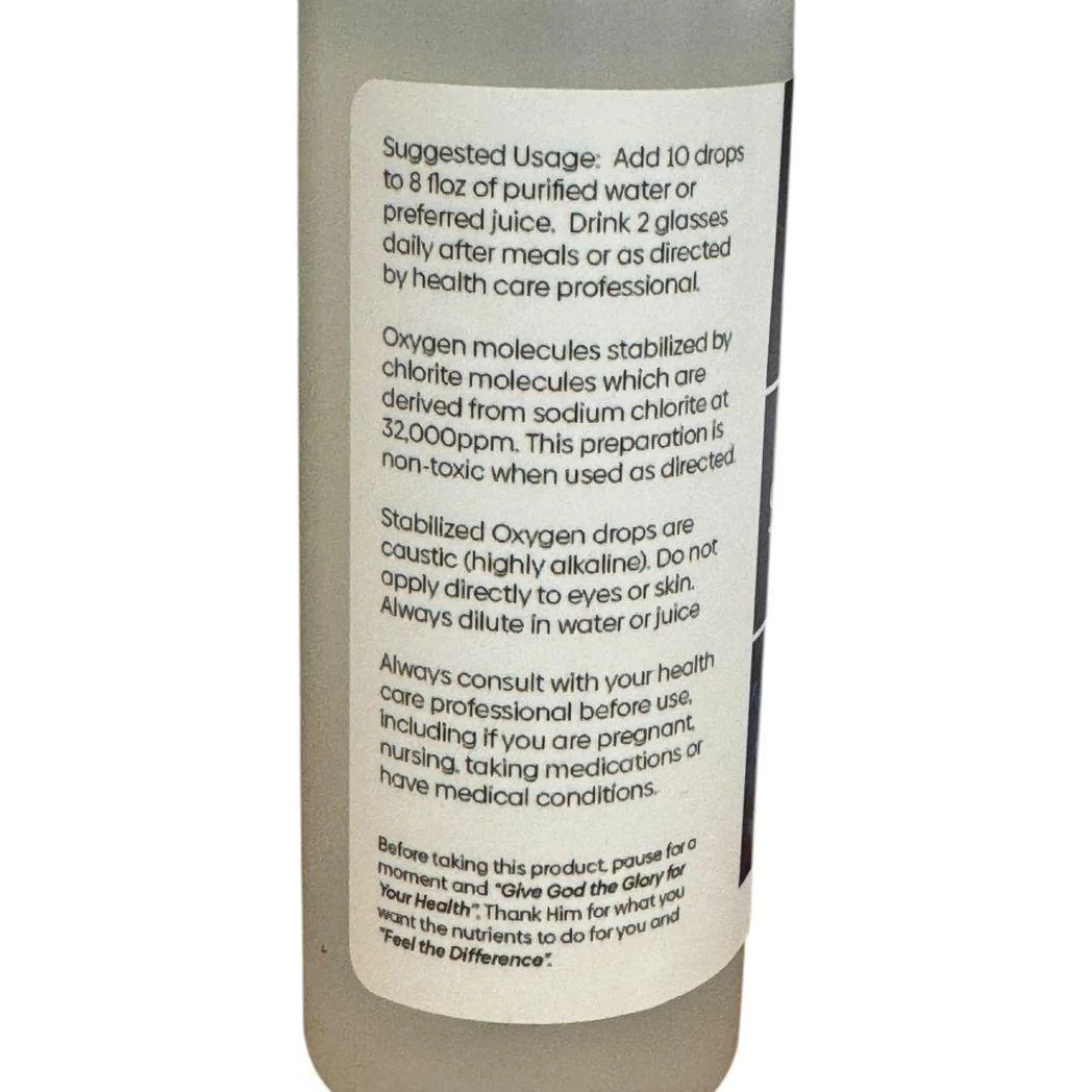 Adi’s Spiritual Hands LLC Formally Dr. Lamar’s Liquid Stabilized Oxygen 4 Fl Oz.