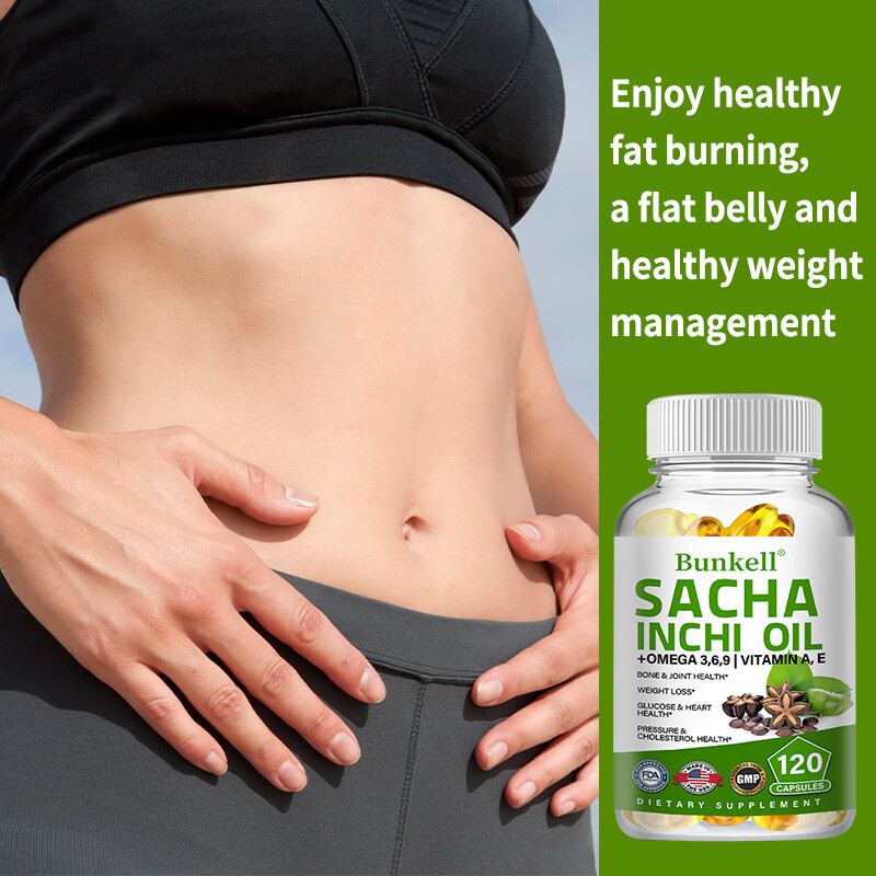 500mg Sacha Inchi Oil Capsules Organic Dietary supplements Antioxidant