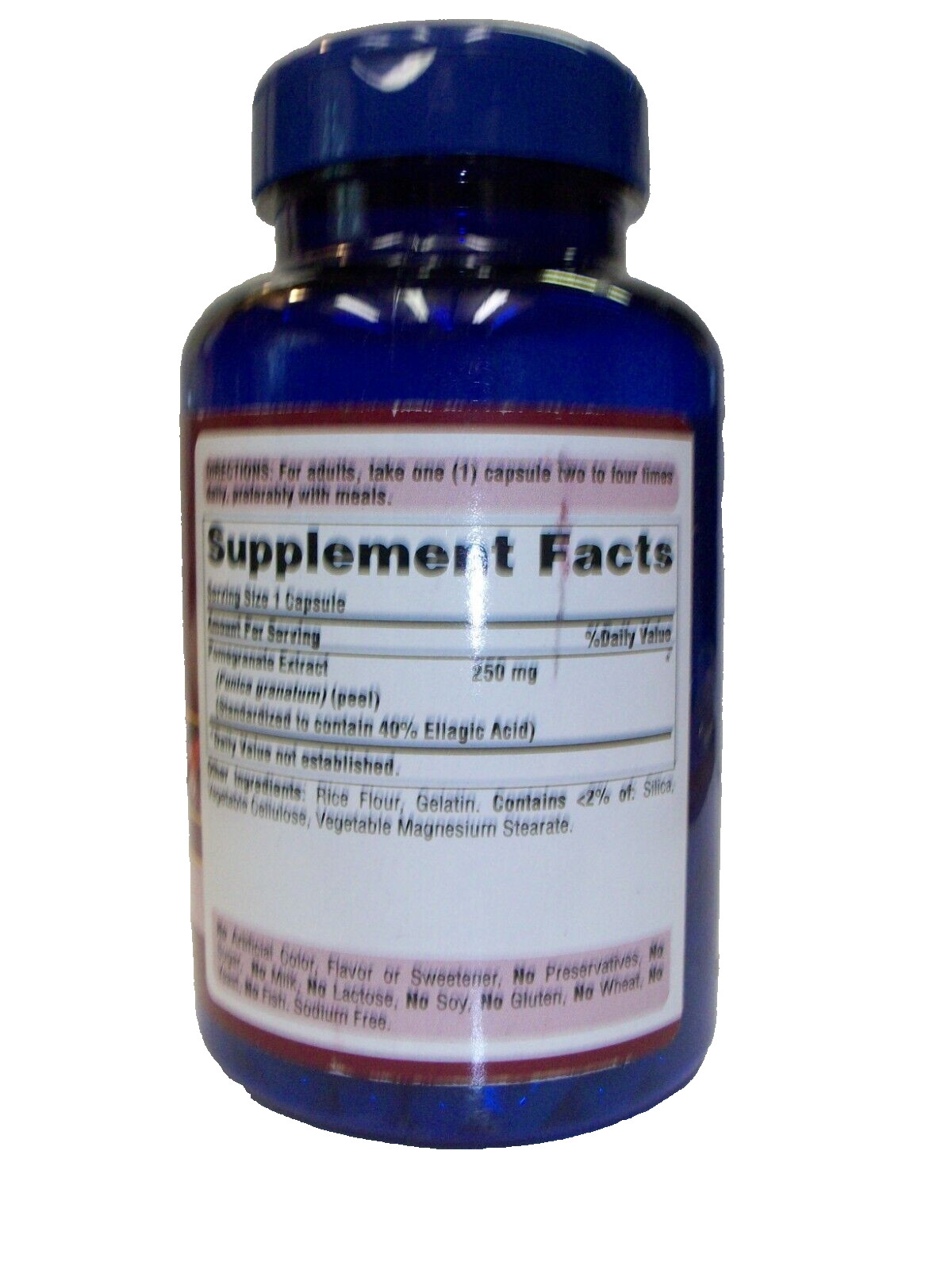 Pomegranate Extract 250 mg 120 Capsules Healthy Aging
