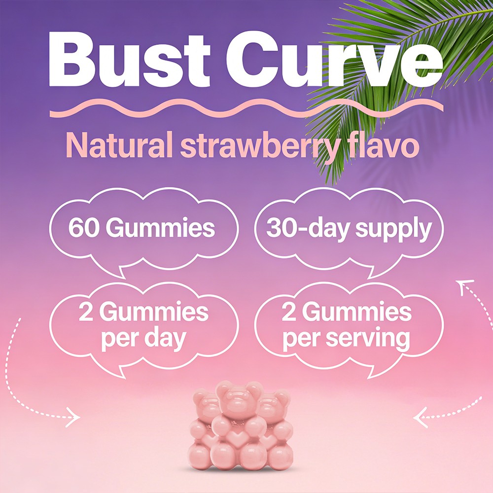 Glute Curves Supplements Promote Cholesterol Skin Hormone Health 60 Gummies