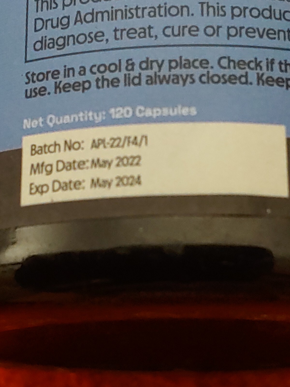 BTR ALT RELAX Ashwagandha 1300 mg w/ Black Pepper Extract /120 caps