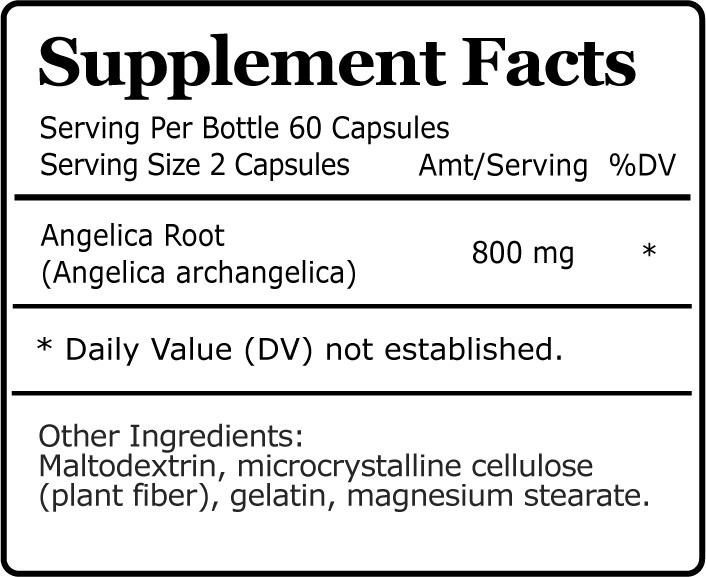 Angelica Root Digestive Health, Respiratory, Menstrual Relief, Immune Boost