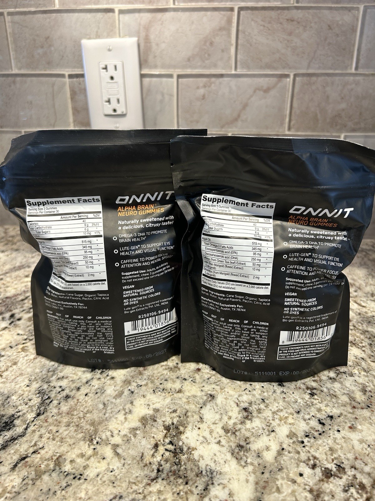 Onnit Alpha Brain Neuro Gummies Citrus Punch 90 Count BUNDLE