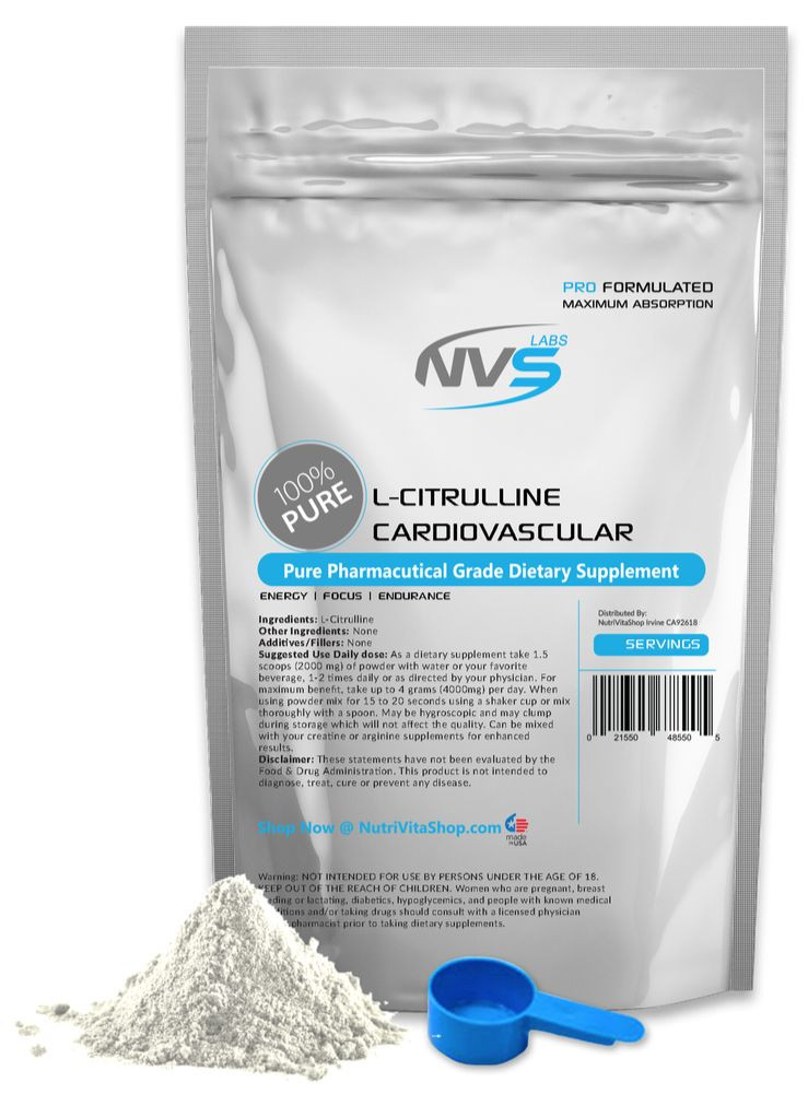 1000g (2.2 lb) NVS 100% INSTANTIZED L-CITRULLINE FREE FORM AMINO ACID
