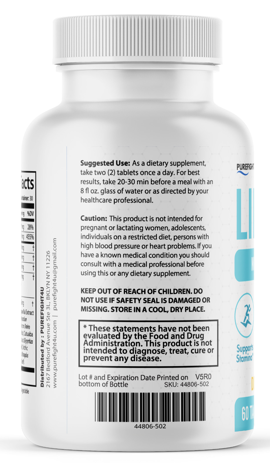 Libicade Male Performance Maximum Strength Supplement – 2 Bottles