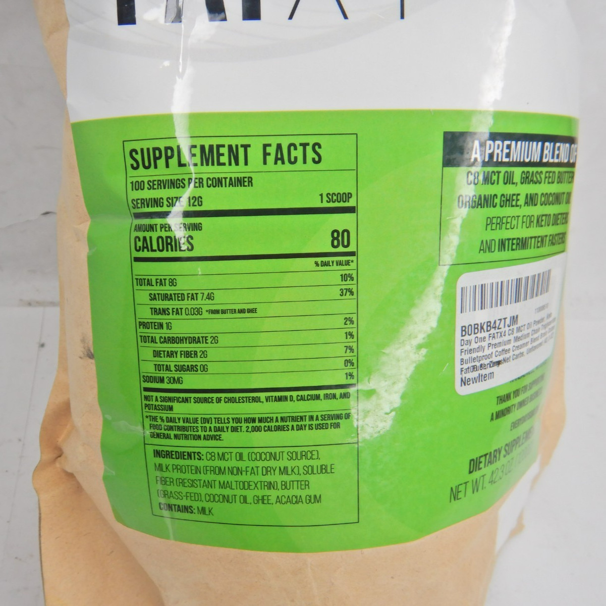 Day One FATX4 C8 MCT Oil Powder 1200g