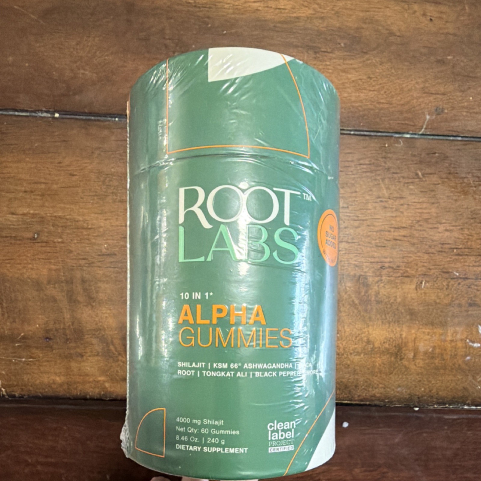 Root Labs Alpha Gummies 10-in-1 Shilajit, Ashwagandha, Vegan, Non-GMO, 60 ct