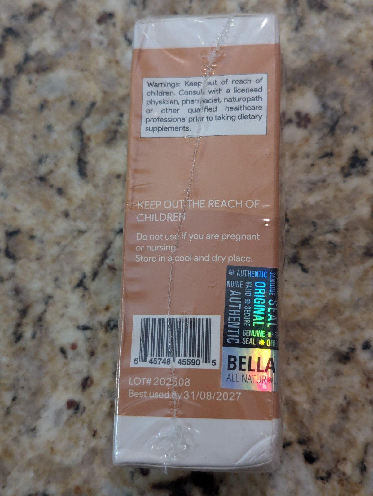 Bella All Natural D3 K2 Drops Organic Omega 3 MCT Oil Liquid 1.7 oz exp: 08/2027