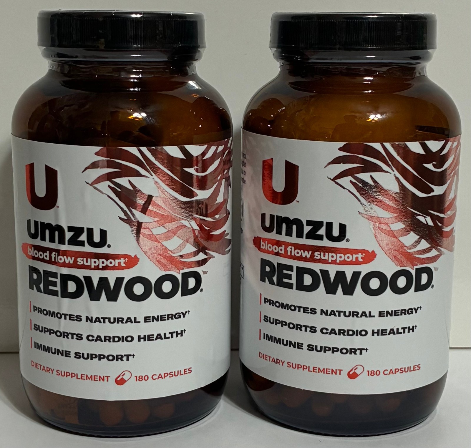 (2) UMZU REDWOOD Dietary Supplement (180 Capsules) [New] Sealed Best By 12/2027
