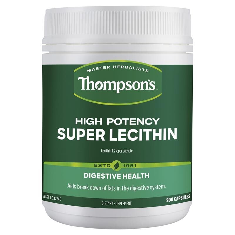[THOMPSON’S] HIGH POTENCY SUPER LECITHIN 200 CAPSULES EXP 07/2027