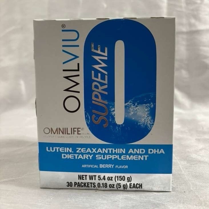 Omnilife Supreme Lutein Zeaxanthin DHA 30 Packets Berry Flavor 5.4 oz1caja