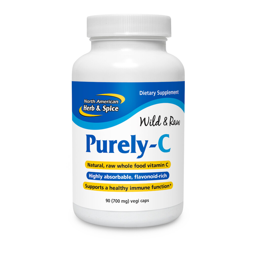 Purely-C Vitamin C, 90 caps Immune, Camu Camu Berries, Wild Berries, Rose HIPS