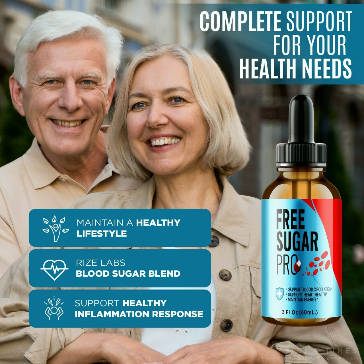 Free Sugar Pro Drops to Support Blood Health and Overall Wellness (30 Servs.)