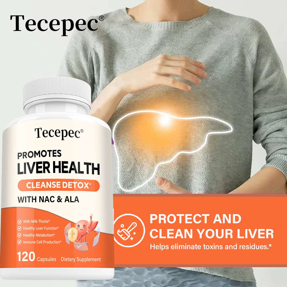 Liver Support, Cleanse Detox Repair Health Milk Thistle N-Acetyl L-Cysteine ALA
