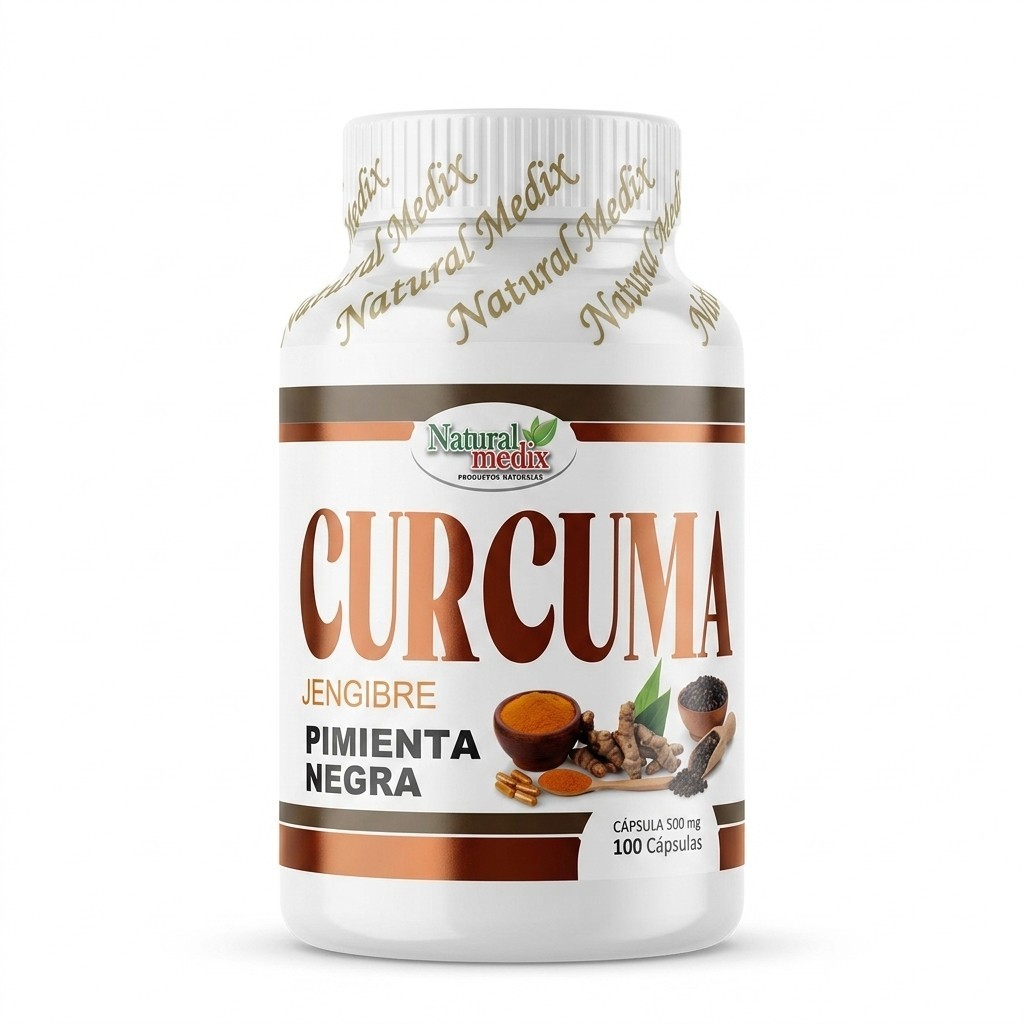 Turmeric Ginger & Black Peper Premium Natural / Curcuma Jengibre Pimienta Negra
