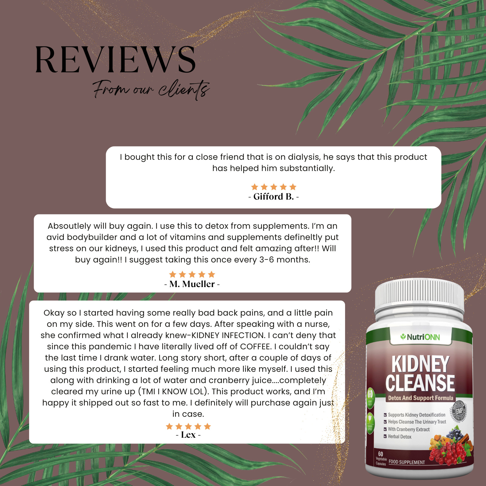 KIDNEY CLEANSE – Detox and Support For Urinary Tract, Bladder and Kidneys