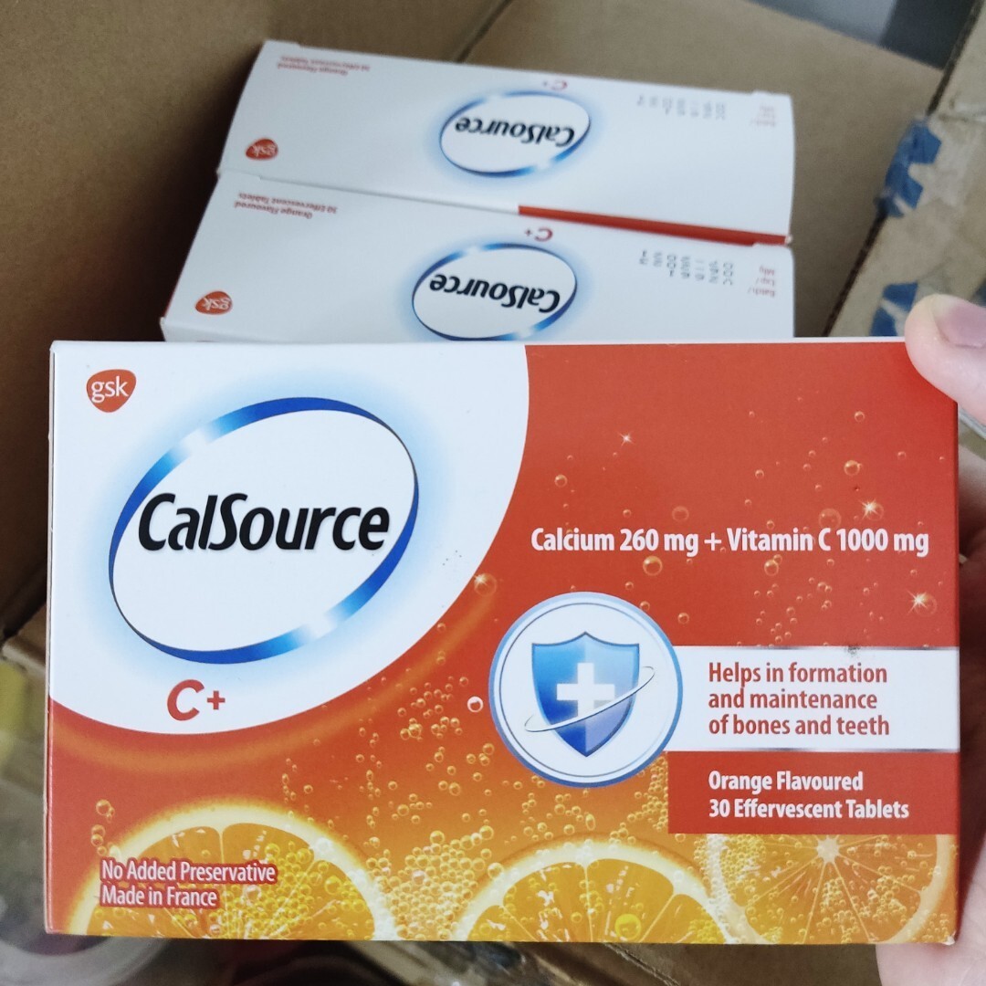 CALSOURCE C+ Calcium + Vitamin C Effervescent Orange Flavor 30s
