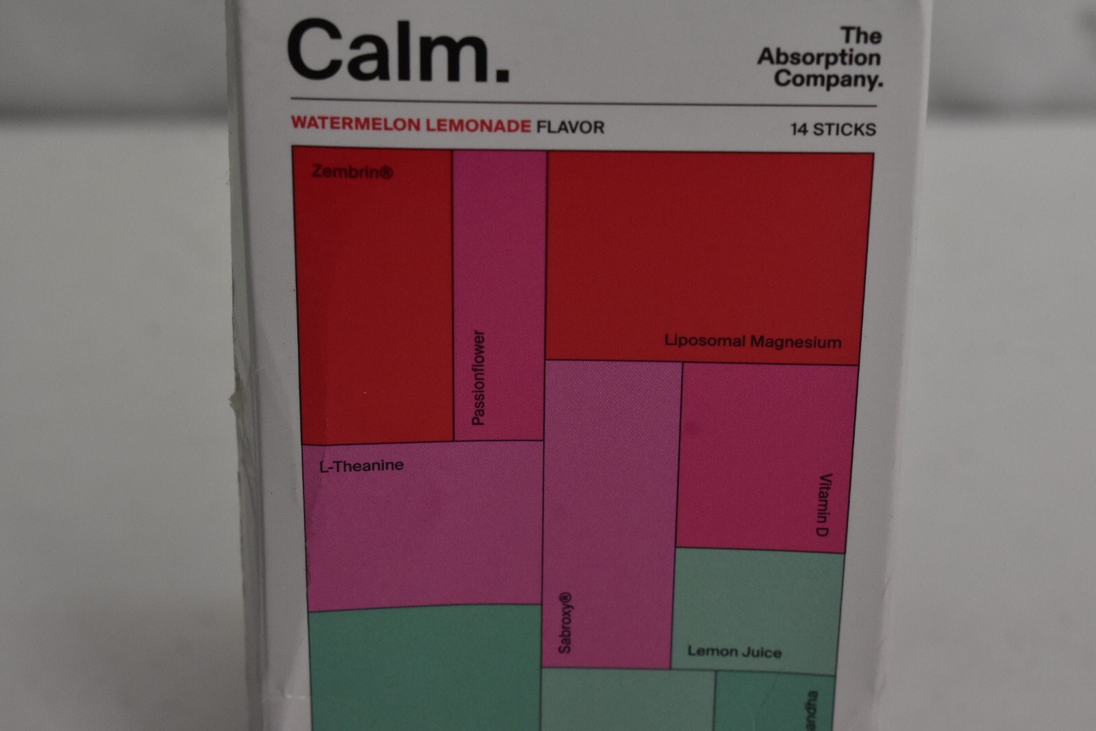 Calm Drink Mix Relaxation Aid with Magnesium Watermelon Lemonade Flavor 01/27