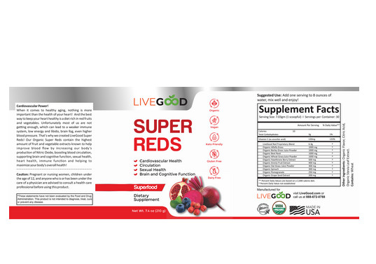 LiveGood Organic Super Reds (Powder)