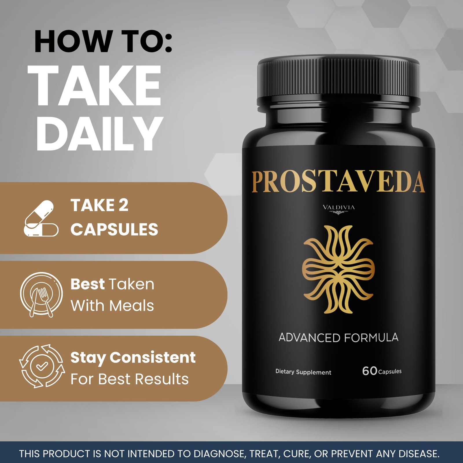 Valdivia (5 Pack) Prostaveda Capsules 300 Capsules 5 Pack Daily Made in USA