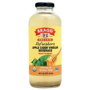 Bragg Organic Apple Cider Vinegar Refreshers Honey & Green Tea 16 fl.oz