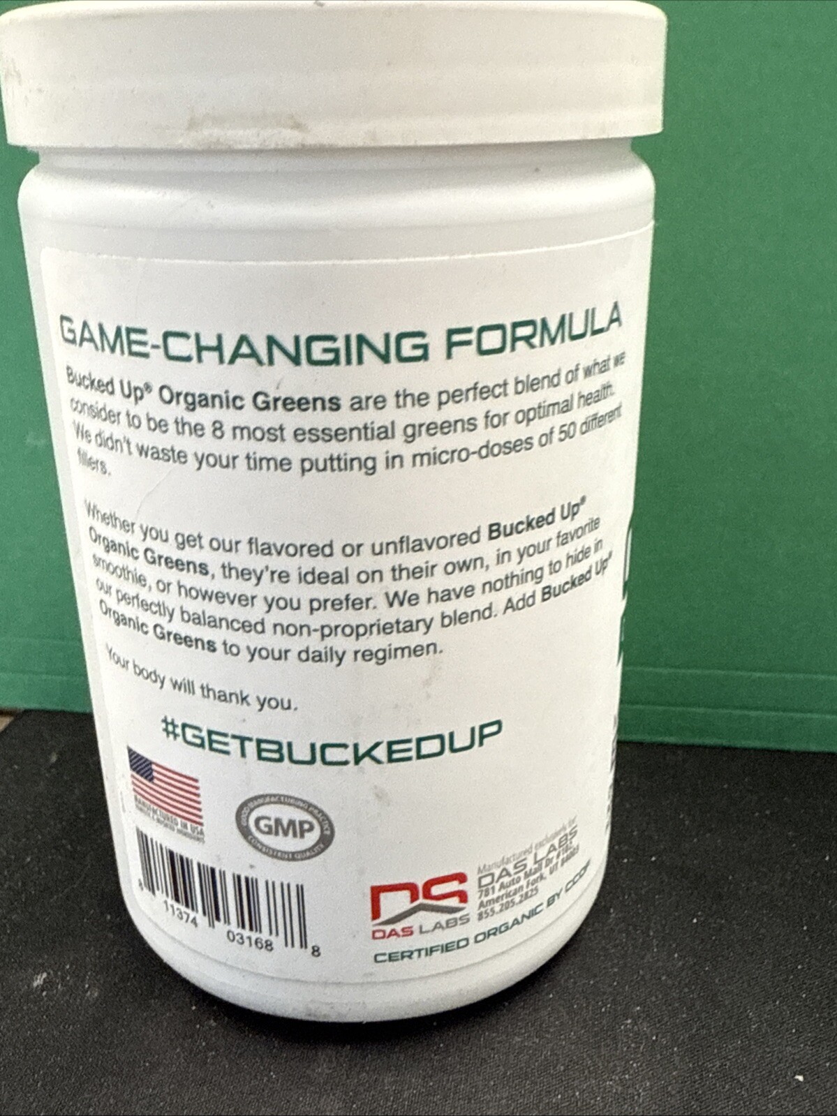 Bucked Up Organic Greens Powder Mixed Berry Flavor