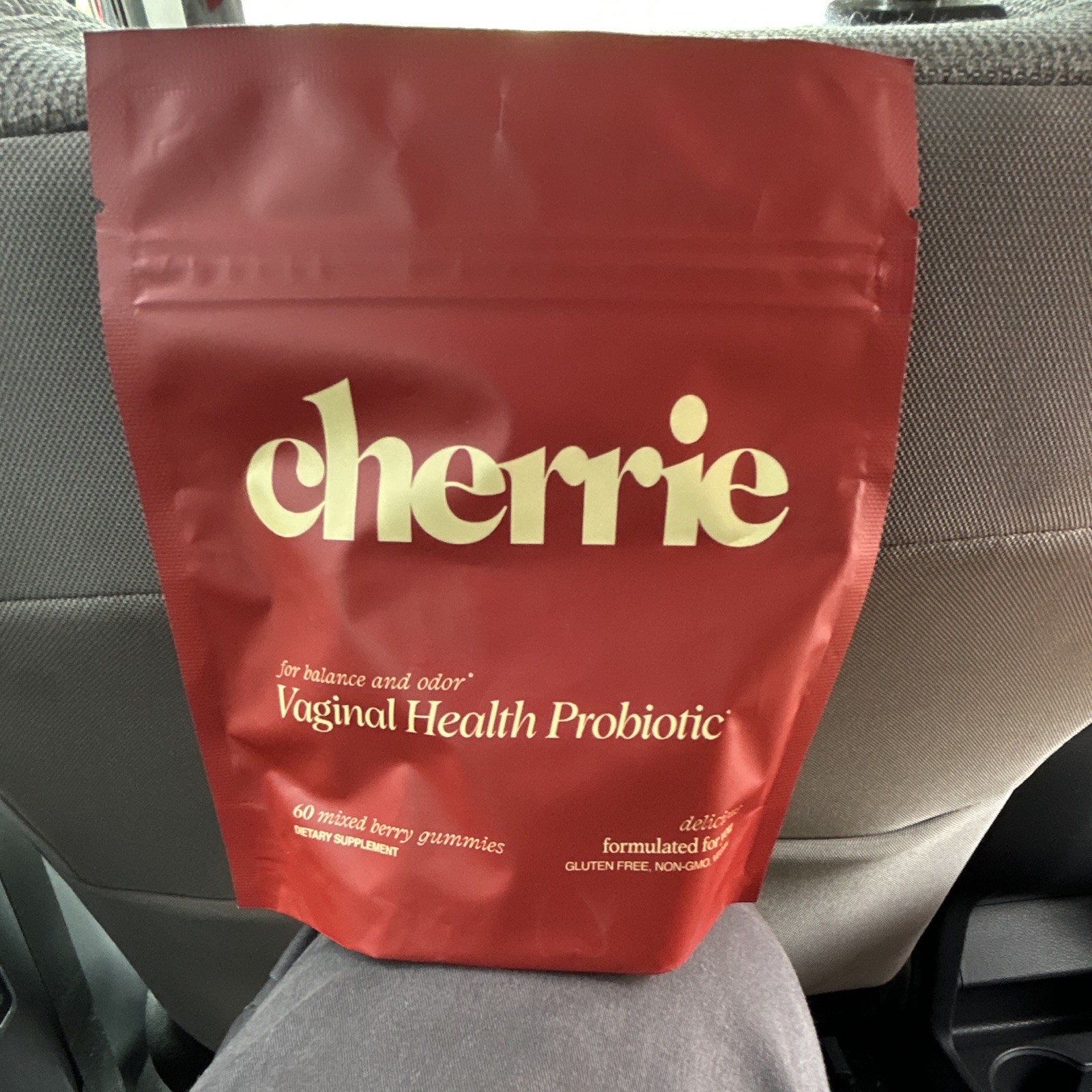 Cherrie Vaginal Health Probiotic Mixed Berry Gummies 60ct Gluten-Free Non-GMO