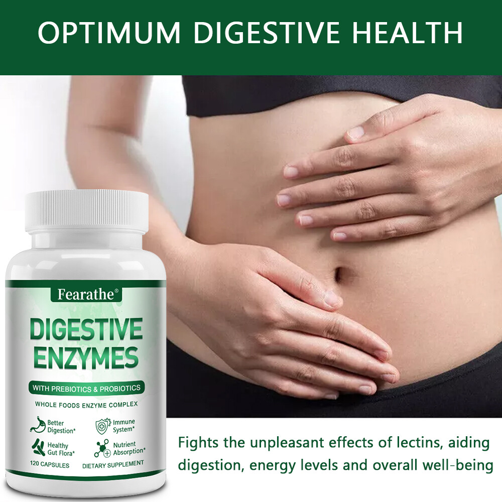 Digestive Enzymes Plus Prebiotics & Probiotics – Immune Support, Bloating Relief