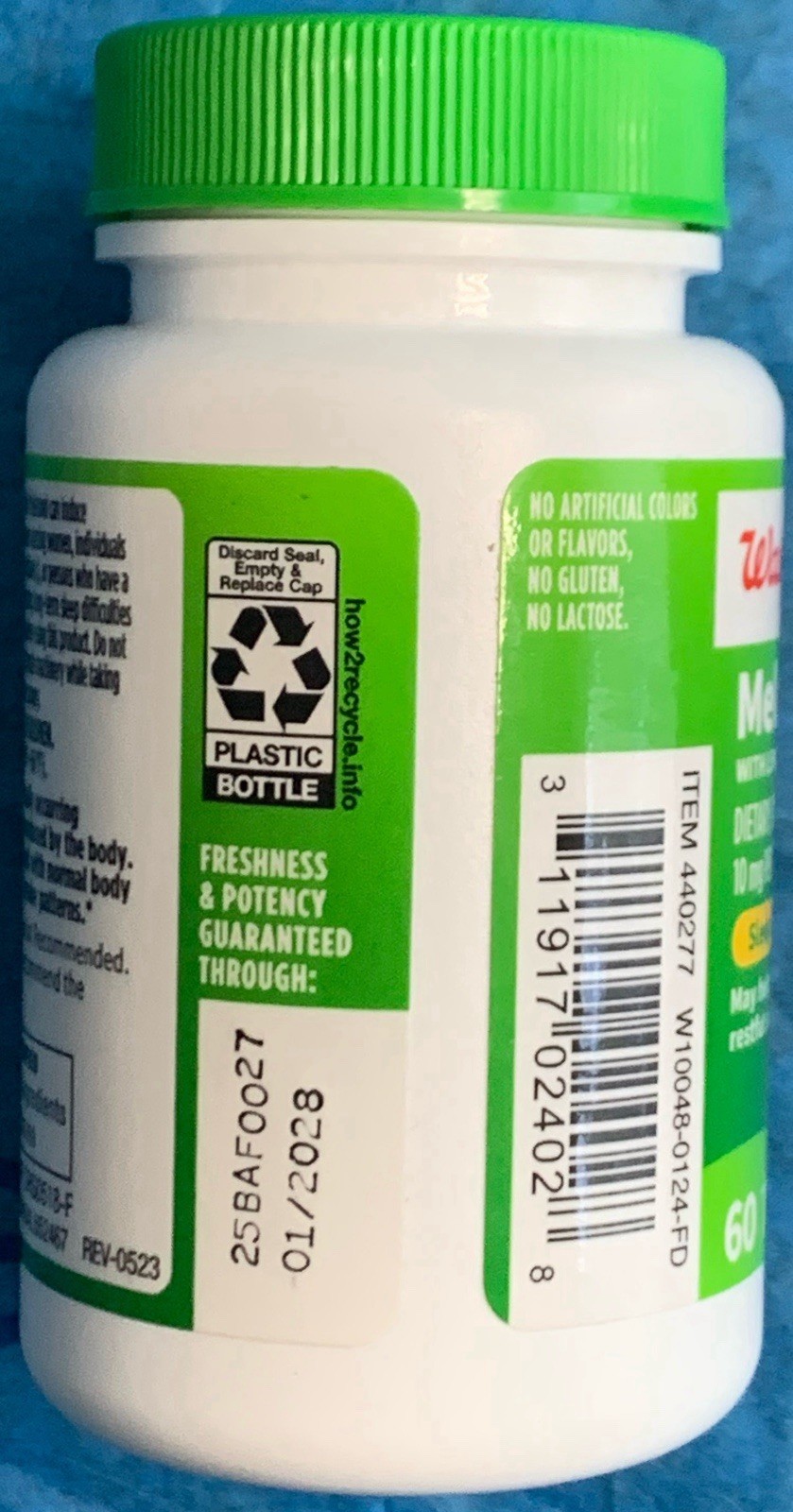 Walgreens Melatonin tablet With Lemon Balm 10 mg 60 tablets Exp. 01/28 New