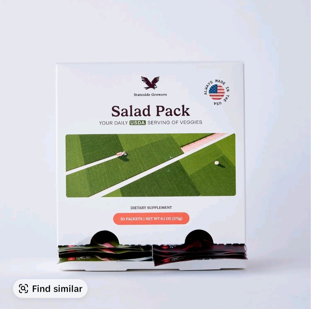 Stateside Growers Salad Pack Capsules for Digestive Health AM/PM Organic 30ct
