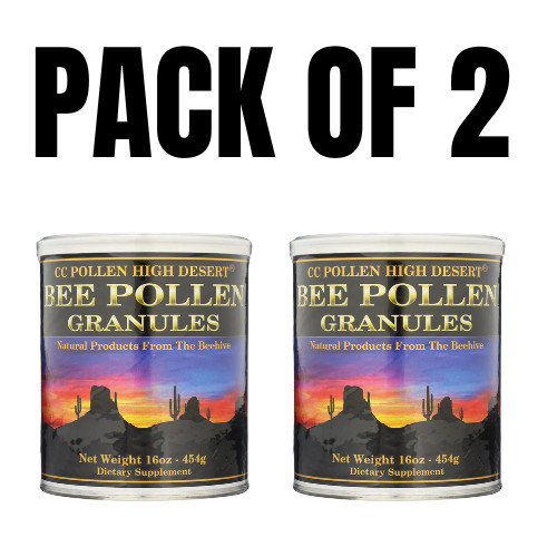 CC Pollen High Desert Bee Pollen Granules – 16 oz (Pack of 2)