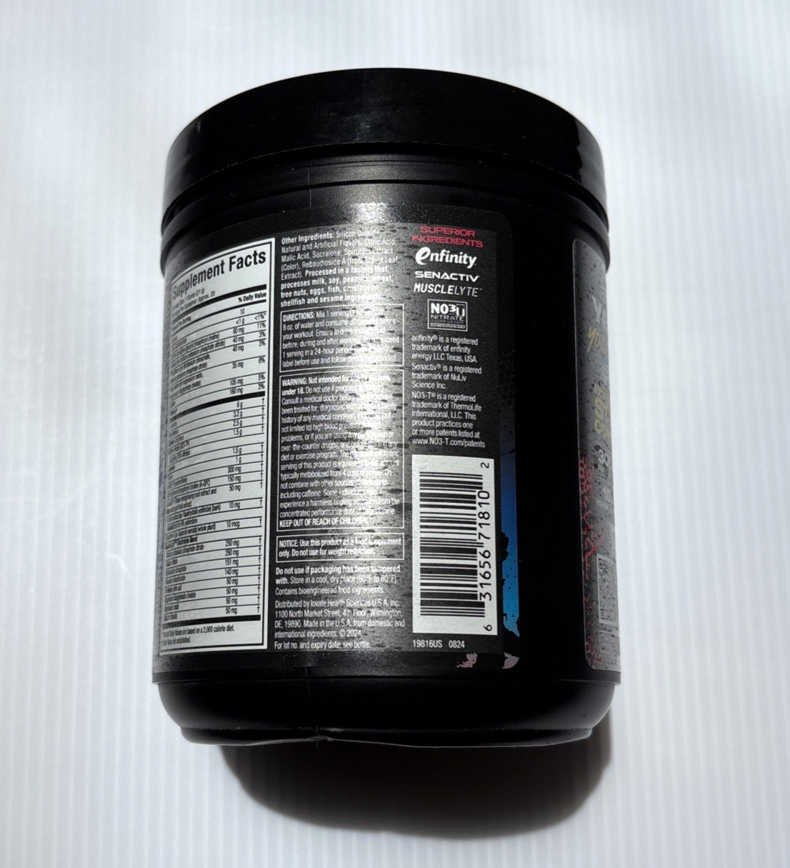 Muscletech EuphoriQ Pre-Workout V2 – Rocket Pop – 20 Servings 14.62oz Exp 10/26