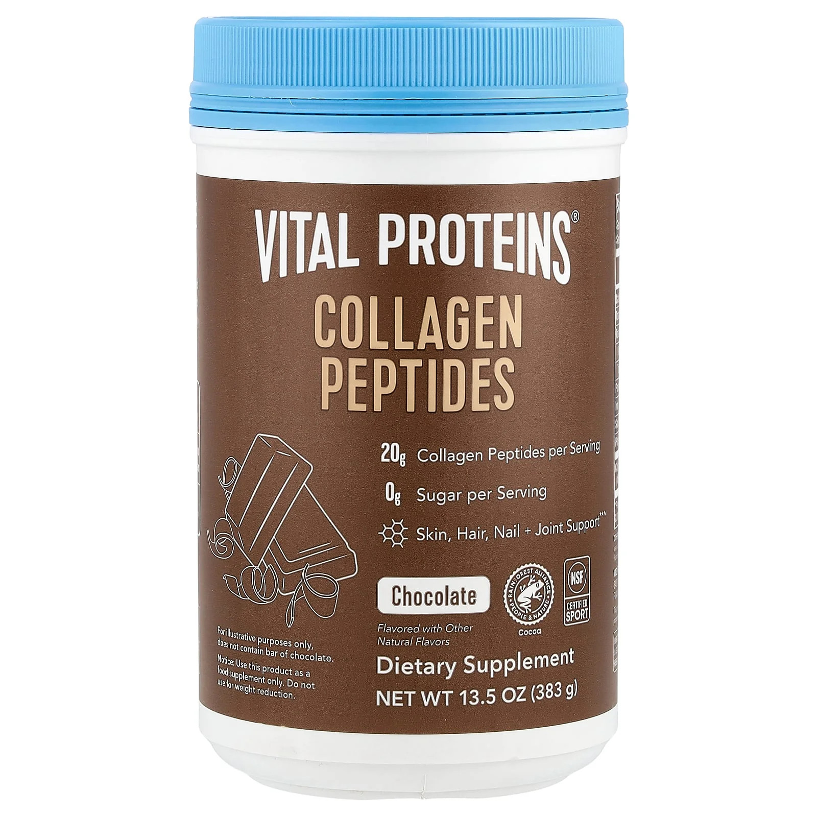 2 X Vital Proteins, Collagen Peptides, Chocolate, 13.5 oz (383 g)