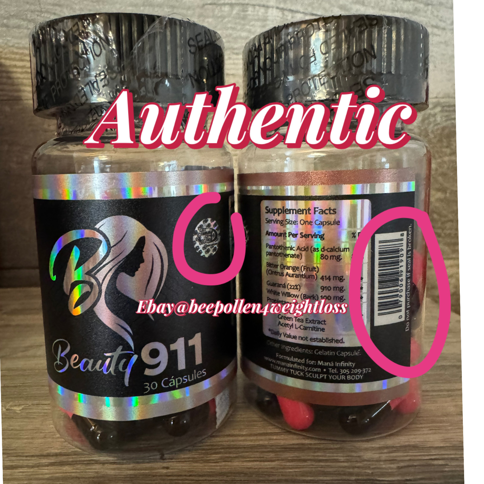 Beauty 911 Weight Loss Tummy Tuck Mana Infinity Capsules
