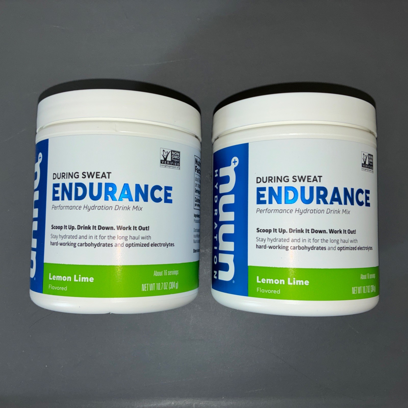 2 Nuun Endurance Performance Hydration Mix Lemon Lime 16 Servings each 10.7 oz