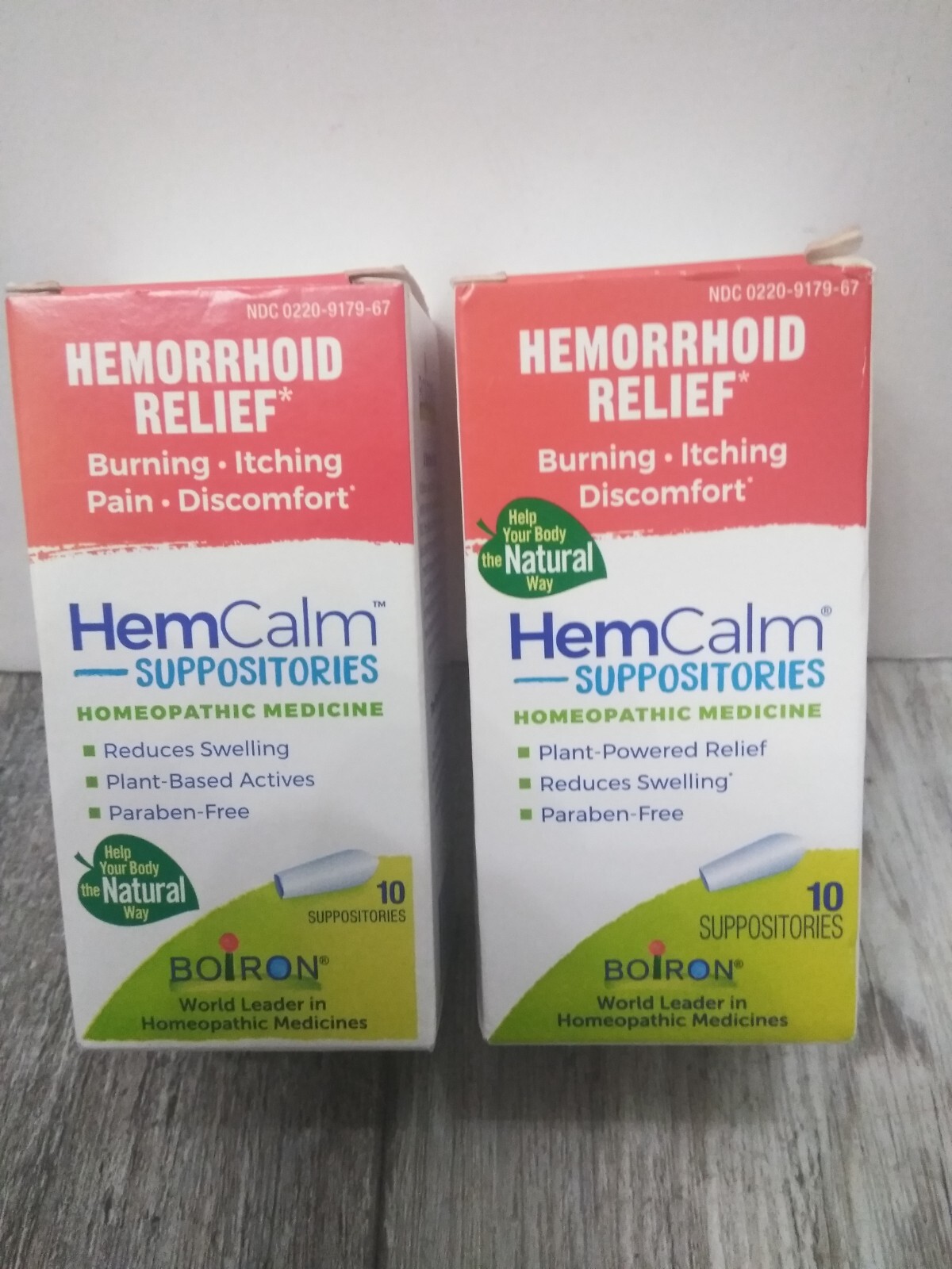 Hemcalm Suppositories, Homeopathic Medicine for Hemorrhoid Relief (2pk bundle)