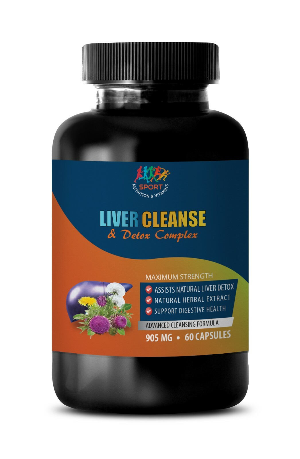 milk thistle capsules – Liver Cleanse and Detox 905mg – advanced cleansing 1B