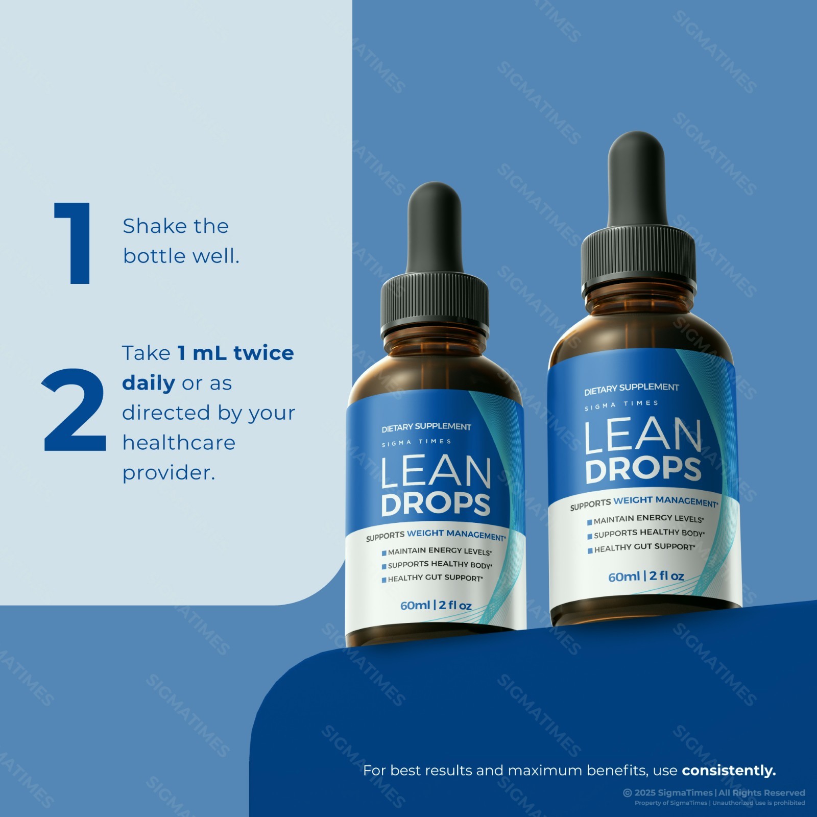 (2 Pack) Lean Drops for Weight Loss, Advanced LeanDrops Fat-Burning Formula