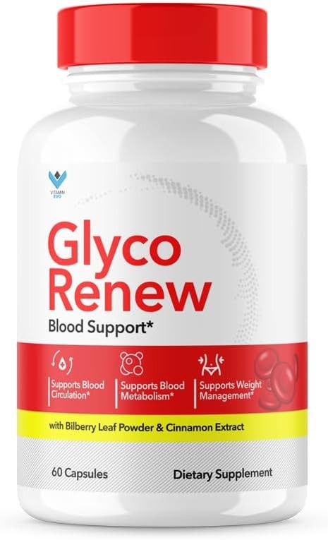 (5 Pack) Glyco Renew Blood Support Supplement – GlycoRenew Pills Original Formul