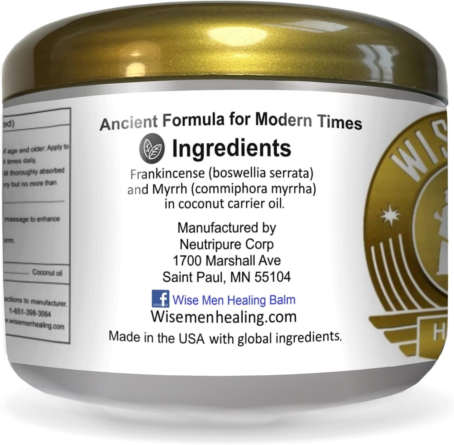 Wise Men Healing Balm with Myrrh and Frankincense 4 Ounce (Pack of 1)