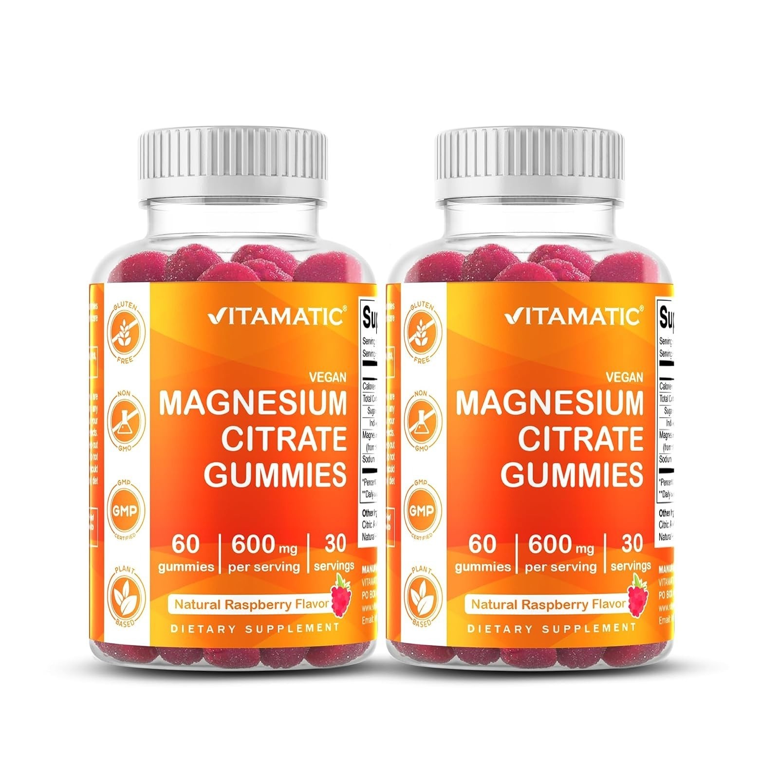 Vitamatic Magnesium Gummies 600mg – Vegan Relaxation & Energy Support