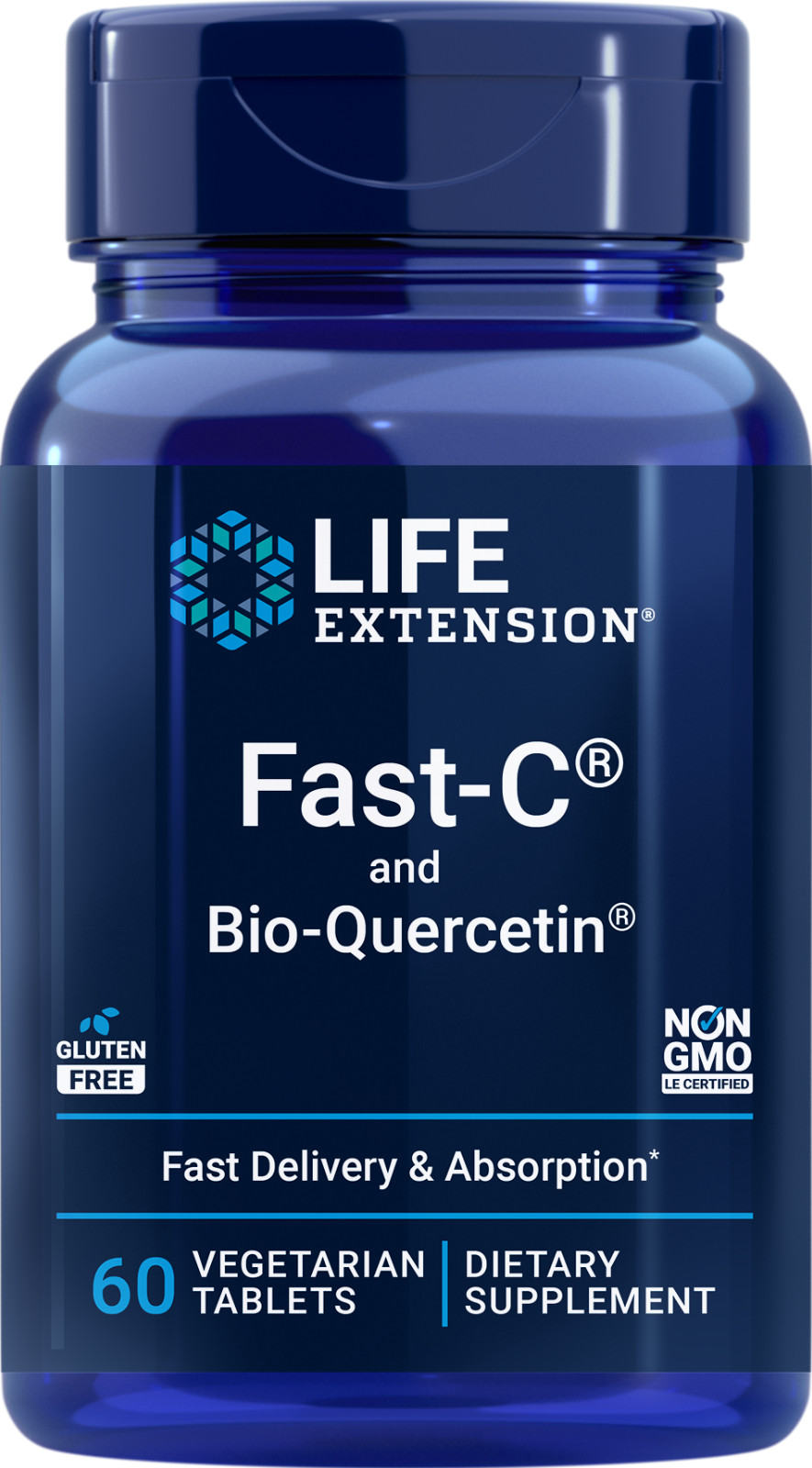 Life Extension Fast-C® and Bio-Quercetin Phytosome 60 Veg Caps( EXP 11/2026)